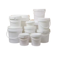 Vente en gros de seaux en plastique de qualité alimentaire 1L3L5L seau à frites à vendre seau alimentaire en plastique avec logo imprimé avec couvercles