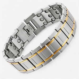 สร้อยข้อมือสแตนเลสสตีลแบบโซ่เคลือบสีดำสไตล์คลาสสิกสำหรับทุกเพศ - Product Image 5