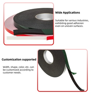 Nastro Adesivo in <span class=keywords><strong>Spugna</strong></span> <span class=keywords><strong>Nera</strong></span> a Forte Adesione, Impermeabile e Antiurto, Nastro Biadesivo in Schiuma PE per Edilizia e Industrie - Product Image 5