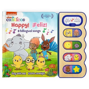 Canticos Happy 8 Chansons bilingues Livre sonore de haute qualité <span class=keywords><strong>pour</strong></span> les enfants apprenant l'<span class=keywords><strong>anglais</strong></span> et le espagnol - Product Image 1