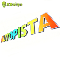 Letrero Comercial LED 3D Personalizado, Letras de Canal LED, Color Mágico Iluminado, Controlado por Bluetooth, Decoración Direccional para Tiendas en Exteriores