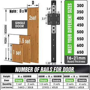 Perlengkapan Rel Pintu Lipat Modern 12-Inci dari Baja Anti Karat untuk Pintu Kabinet Tersembunyi, Penggunaan Dapur dan Ruang Makan <span class=keywords><strong>4</strong></span> - Product Image 4