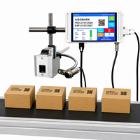 Imprimante jet d'encre continu Aisomark 7 pouces à écran tactile pour l'industrie, codage et traçabilité des emballages souples pour œufs, haute vitesse, usage en usine