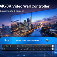 Contrôleur de mur vidéo 8K60 avec sortie 2.1 DP 1.4 15 pour affichage 1920x1200 1080p, raccordement HDCP 2.2, contrôle RS232/LAN