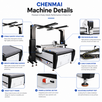 Machine de découpe à couteau oscillant Shandong Chenmai 3235 avec grande table de convoyeur à vide pour le traitement des tissus