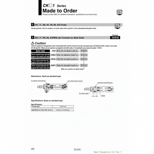 SMC Pneumatics Cilindro de abrazadera de - Product Image 1