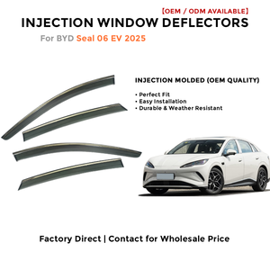 Injection Side Window Deflectors Visor Rain Guards for BYD Seal 06 EV 2025 Wind Deflector Auto Accessories - Product Image 2