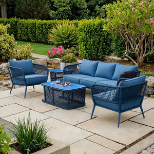La fabbrica fornisce direttamente il moderno divano in alluminio Set mobili da esterno <span class=keywords><strong>per</strong></span> Set da giardino - Product Image 1