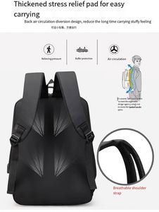 Mochila para portátil de poliéster personalizada al por mayor, elegante mochila para oficina ejecutiva, forro de nailon, diseño impermeable con cremallera Unisex - Product Image 3