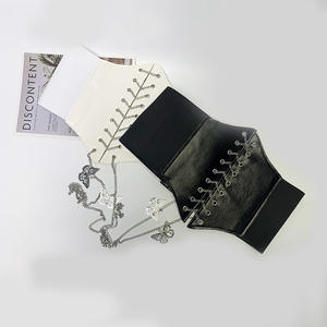 Cinturón Ancho de Moda para Mujer al por Mayor, Corsé de Cuero PU, Faja Reductora Elástica de Cintura Alta para Vestido Gótico - Product Image 3