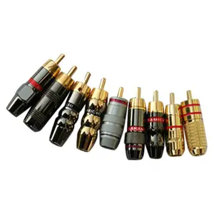 hot sale 2.5/3.5/6.35 RCA gold plug//