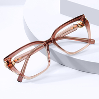 Lunettes de vue anti-lumière bleue pour femmes MS 82342, monture œil de chat en TR90, branches tendance incrustées de strass, lunettes élégantes et polyvalentes