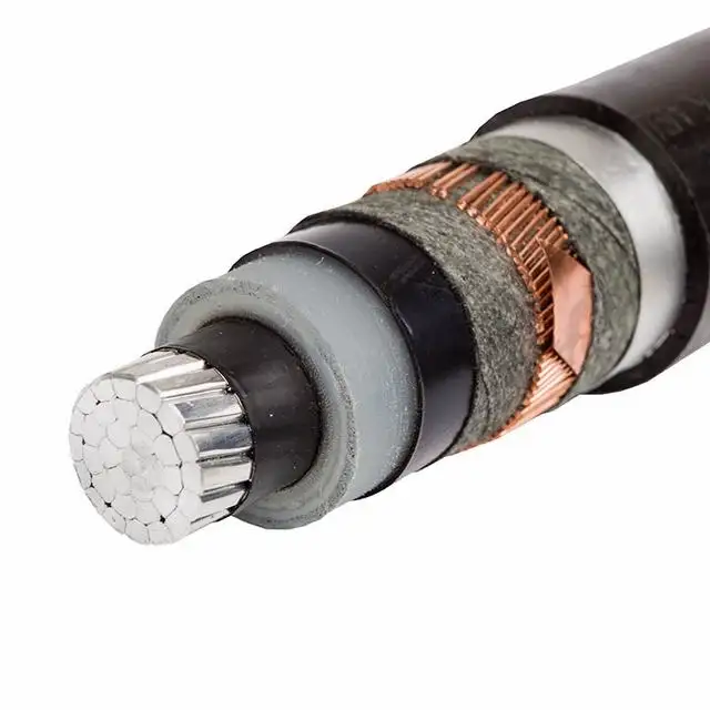 Cable de alimentación Na2xcy Naycwy de aluminio AL XLPE PVC CWS con cables de cobre y proyección de cinta de cobre