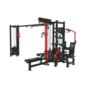 Máquina <span class=keywords><strong>de</strong></span> Gimnasio Multifuncional <span class=keywords><strong>de</strong></span> Acero <span class=keywords><strong>de</strong></span> 5 Estaciones para Entrenamiento <span class=keywords><strong>de</strong></span> Fuerza - Características <span class=keywords><strong>de</strong></span> Seguridad para <span class=keywords><strong>Ejercicios</strong></span> <span class=keywords><strong>de</strong></span> Piernas, Brazos, Musculación y Pecho - Product Image 3
