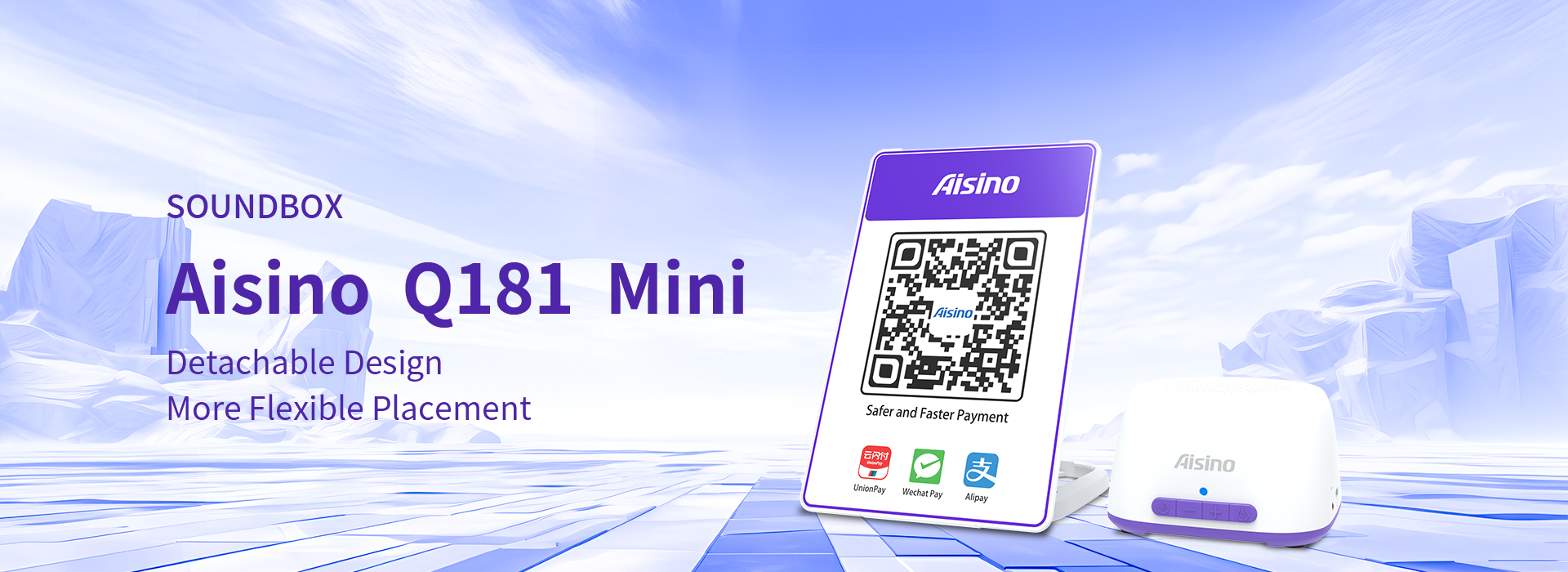 Aisino 4G/WIFI QR Code Payment Soundbox Q181 for Msmes