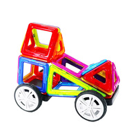 Ensemble de tuiles magnétiques 3D Wellbbplay de 128 pièces, briques de construction creuses pour enfants, jouet éducatif STEM