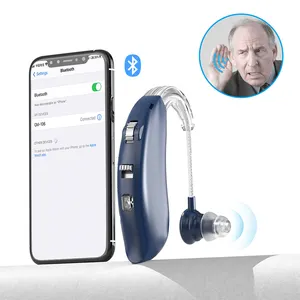 ミニブルートゥース補聴器Bteワイヤレス製品デジタル部品聴覚障害者充電式メーカーアンプ聴覚障害者補聴器