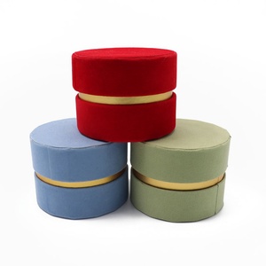 Custom Biodegradable Luxury Velvet Wedding <b>Gift</b> Cardboard <b>Box</b> <b>Round</b> Tube Design for Guest Packaging for Candy Chocolate <b>Gifts</b> - Product Image 1