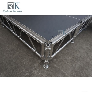 Plataforma Rectangular Ajustable de 4 pies x 8 pies para Ferias Comerciales, Escenario Firme en Venta - Product Image 4