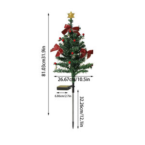 2024 <span class=keywords><strong>TikTok</strong></span> vente chaude arbre de Noël solaire LED arbre solaire lumière fleur jardin lampe décoration de noël - Product Image 6