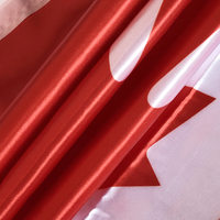 Drapeau du Québec, province canadienne, impression sur soie nationale personnalisée en extérieur, 3x5 pieds