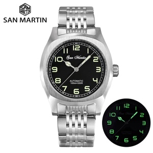 Montre de luxe pour homme San Martin SN0026-G-A, design original, carrée, vintage, sportive, style simple, montres de haute qualité, saphir - Product Image 1