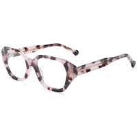 Monture de lunettes rectangulaire rétro Elan Optical YB6020, nouveau design, pour femme, monture intégrale en acétate, lunettes optiques, stock disponible