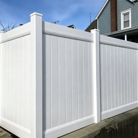 FenTech 6x8 pieds, écran d'intimité extérieur en PVC blanc, clôture écologique et durable