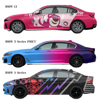 Graphiques commerciaux autocollants en PVC haute performance sur mesure pour le covering de véhicules utilitaires, camions et fourgonnettes, avec effet de changement de couleur