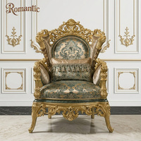 Ensemble de canapés de style turc de luxe, vert paon, table à étages dorée avec chaises pour la décoration intérieure de villas royales et palais