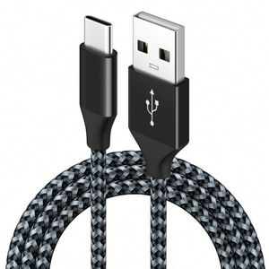 Cavo USB da Tipo A a Tipo C per Ricarica Rapida e Sincronizzazione Dati, 1M, Intrecciato in Nylon, per Telefoni e Tablet, Prezzo all'Ingrosso - Product Image 1