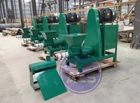 Petite extrudeuse de poussière de tourbe d'argile en poudre de charbon de noix de coco équipement de briquetage machine manuelle à briquettes