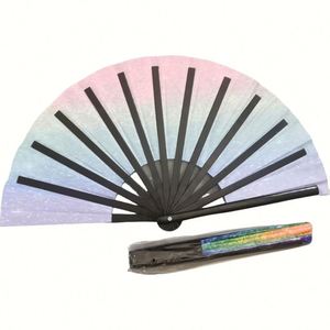 Abanico Plegable de Plástico de 13 Pulgadas con Impresión Personalizada, Abanico de Mano Económico para el Orgullo Gay, Festivales y Fiestas LGBT - Product Image 3