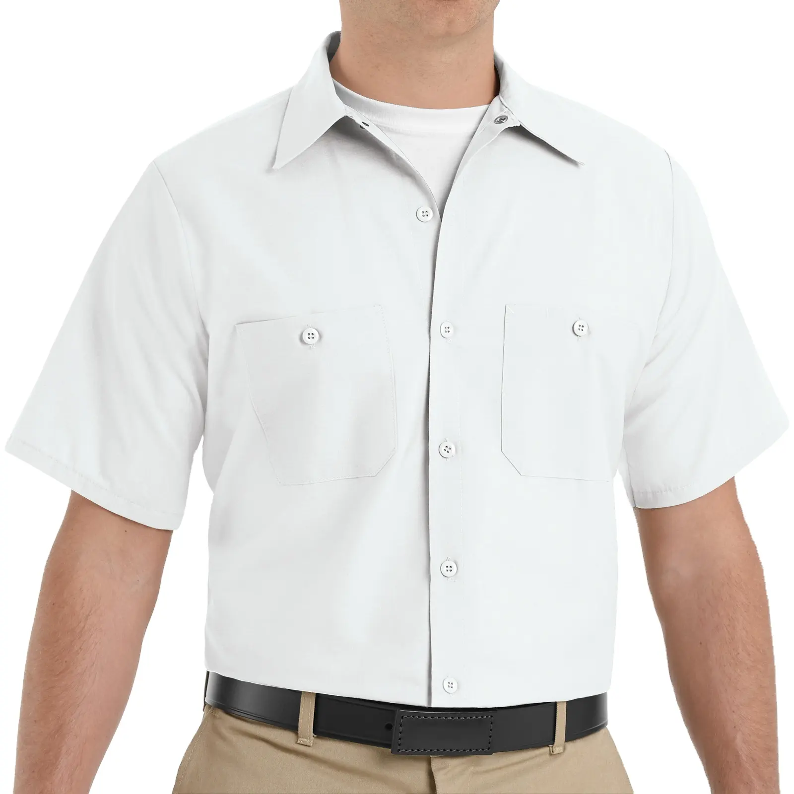 Camisa de trabalho 100% algodão barata com botões de flanela e seda inteligente listra grande e alta estilo trabalho com listras para trabalho comercial