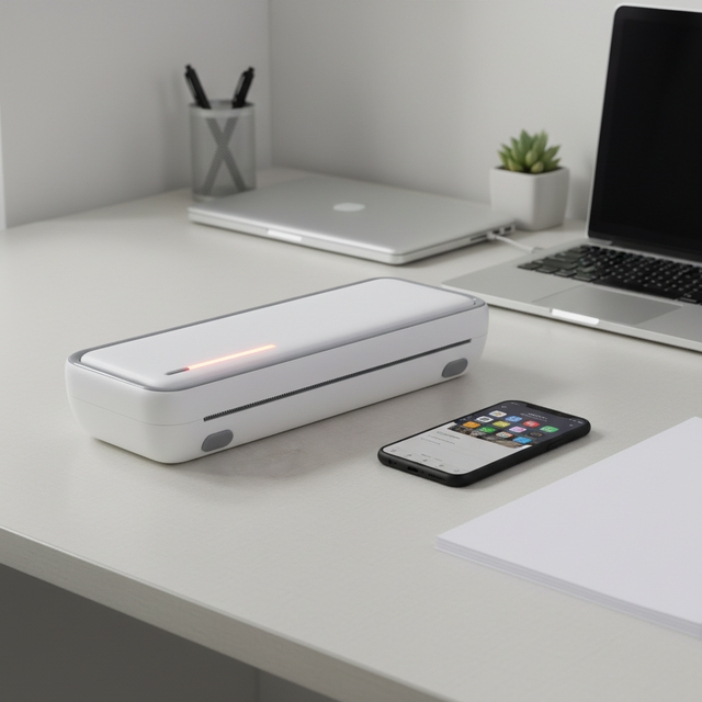 HOIN HOP-X9 Portable Mini Receipt Printer Wireless Inkless A4 Mobile Document & Photo Printer 200 DPI USB+ in Stock
