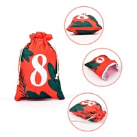 Ensemble cadeau en coton biologique et lin CM Christmas avec sac de rangement sécurisé imprimé en sérigraphie, logo personnalisé, origine Zhejiang