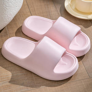 Sandales d'intérieur confortables à bout ouvert en EVA léger pour femmes, antidérapantes, pour la salle de bain, pantoufles à semelle épaisse - Product Image 2