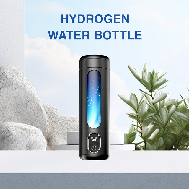 White Stainless Steel USB Portable Hydrogen Water Bottle 250ml 5001-10000 PPB Hydrogen-rich Water Bottle for Car Household