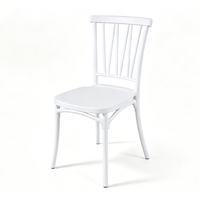Chaise empilable en plastique blanc, chaise pour hôtel, banquet, mariage, événementiel, vente en gros et location pour fêtes