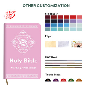 Cá nhân mới đến bìa màu hồng in ấn cuốn sách sáng tạo độc đáo mô hình đối xứng làm Jesus Kinh Thánh - Product Image 2