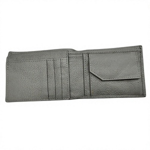 Cartera de Moda para Hombre de Cuero Genuino de Vaca de Primera Calidad, Impermeable, con Cierre Abierto y Letra Bordada, Venta al Por Mayor Premium BS - Product Image 2