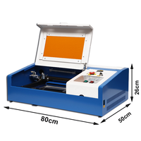 Máquina de Fabricación de Sellos de Goma con Láser de CO2 de 300*200 mm, 40w 50w, y Máquina de Grabado de Cristal Fotográfico 3D