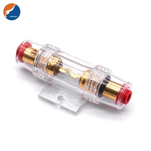 4/8Ga In-4/8 Gauge Out 5AG 10*38mm kabel Holder Fuse Audio mobil Split AGU kotak Fuse Block Holder Digital Fuse untuk sistem Audio - Product Image 4