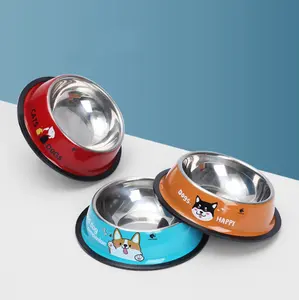 Mangkuk Kucing Anti Selip Tahan Karat, Mangkuk Kucing Anti Selip, Mangkuk Anjing Stainless Steel Warna