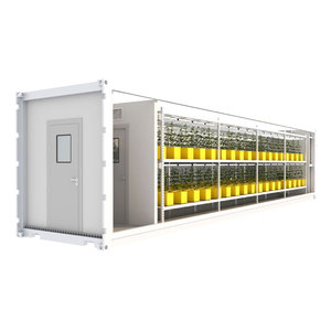 Système hydroponique en conteneur maritime tridimensionnel en acier inoxydable avec pompe à moteur et seaux hollandais pour la culture commerciale de tomates - Product Image 1