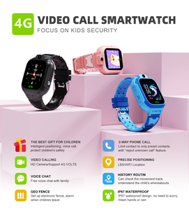 Reloj inteligente Yuniq para niños WiFi LBS ubicación SOS IP67 pantalla IPS resistente al agua tarjeta SIM 4G videollamada para niños niñas niños LT37 - Product Image 3