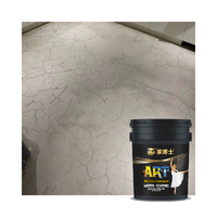 Kit de revêtement liquide microciment acrylique pour sols et murs sans joint, imperméable, facile à nettoyer, antidérapant, pour la construction