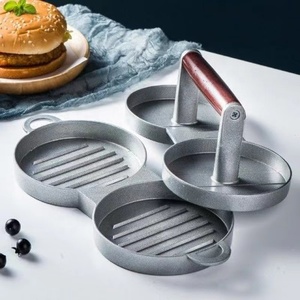 Chaud professionnel BBQ plaque chauffante Bacon gril <span class=keywords><strong>presse</strong></span> viande boeuf Burger Smasher <span class=keywords><strong>Hamburger</strong></span> Patty Maker en alliage d'aluminium Burger <span class=keywords><strong>presse</strong></span> - Product Image 4