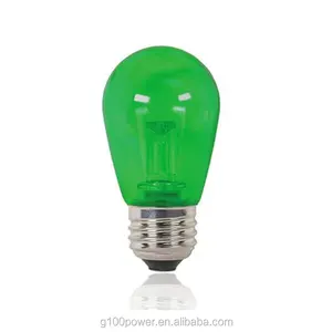 Energy Saving LED S14 Professional Plastic Replacement Bulb 120 E26 Base 1Watt For String Lights