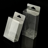 YuXuan Boîte rectangulaire transparente personnalisée pliable en PET recyclé imprimé UV, épaisseur 0,4 mm, avec cintre, pour crème contour des yeux, perruques et outils de maquillage